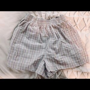 plaid vintage chic shorts